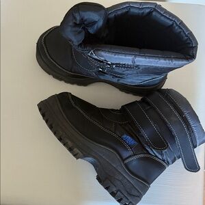 Kids Black Winter Boots